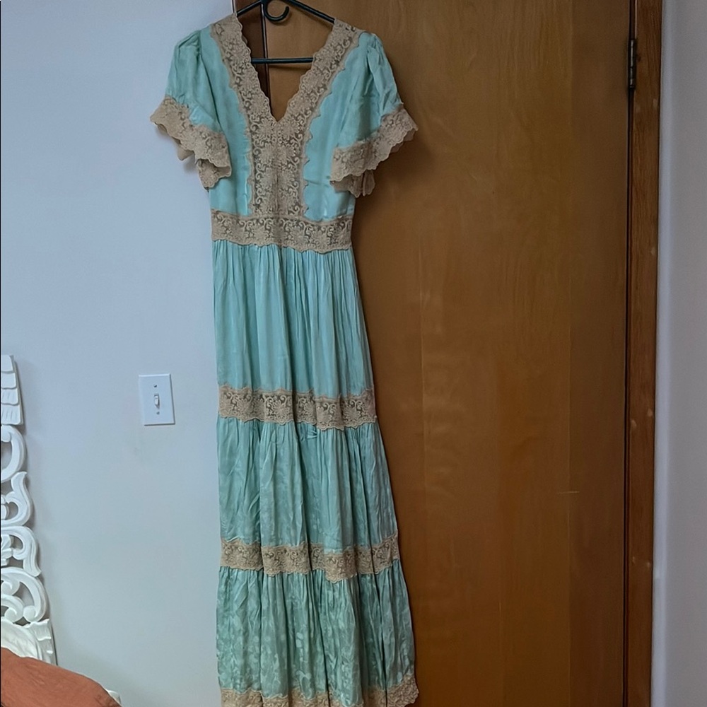 Spell and The Gypsy dress seafoam mint and - Picture 4 of 7